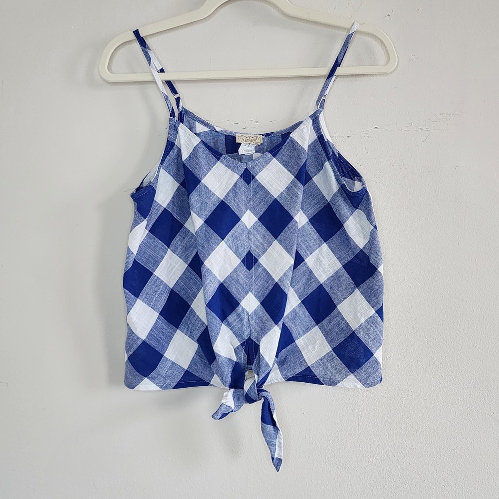 Womens Summer Strappy Top Size Small Cottagecore Coquette Casual Beach Vacation